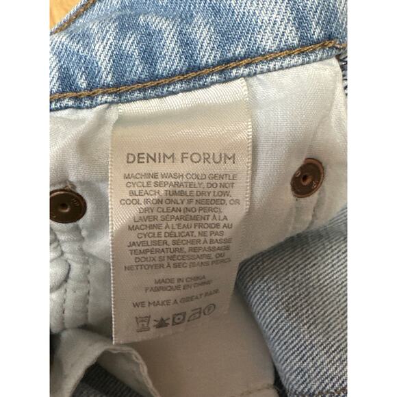 Aritzia Denim Forum The Arlo Womens Blue High Rise Straight Denim Jeans Pants 26 - Picture 6 of 6